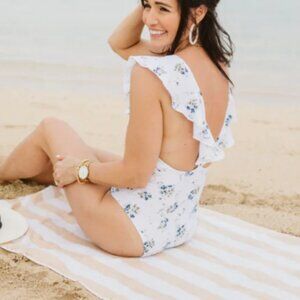 Fraiche X Priv Valencia One Peice Swimsuit French Floral